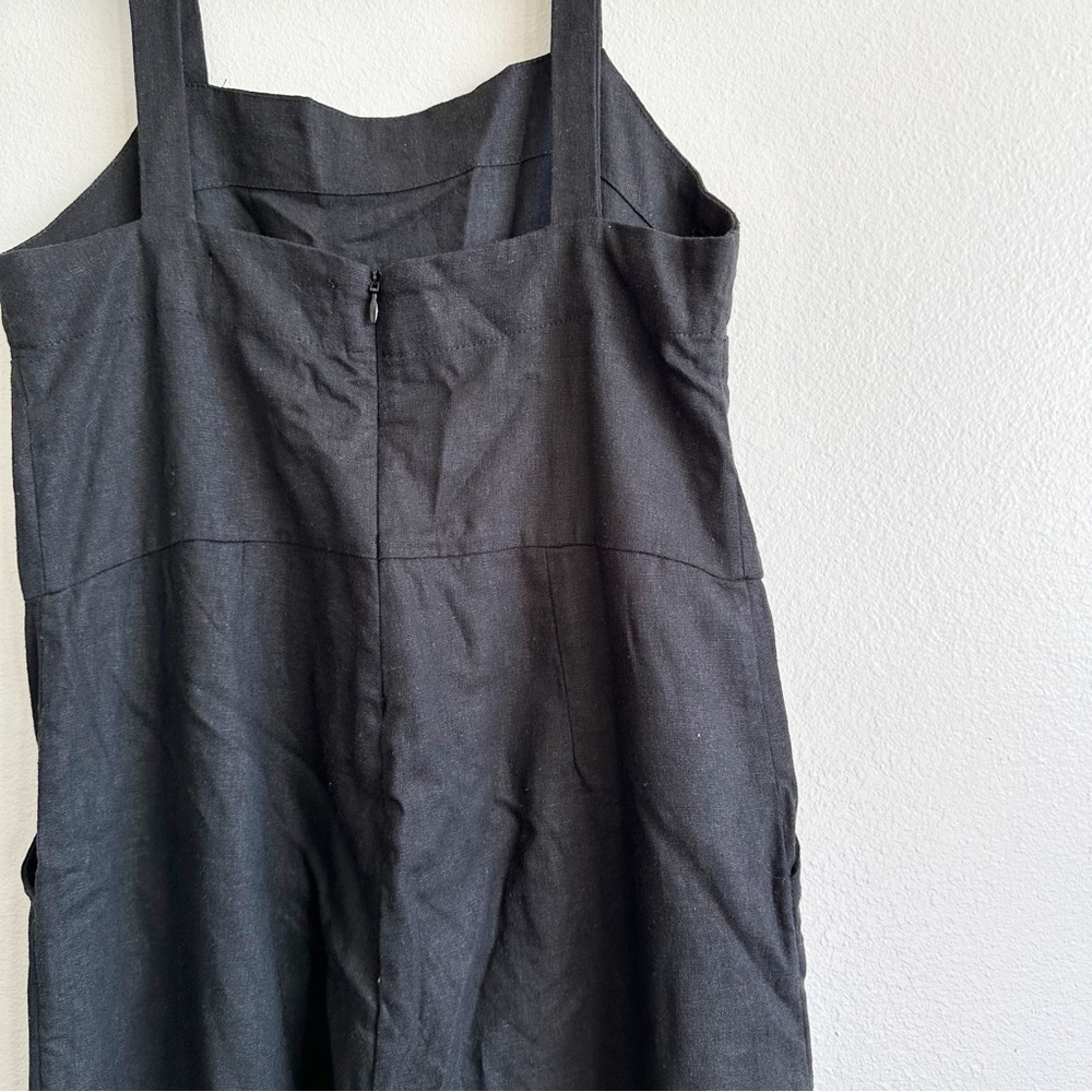 AURA Linen Jumpsuit in black XS - Picture 8 of 10
